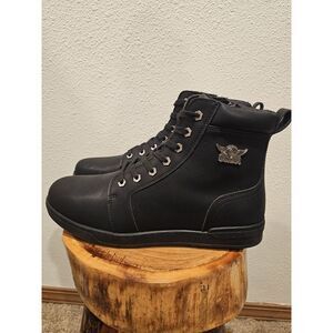 Dream Apparel Men's Boots- Black- Lightweight-Size 11